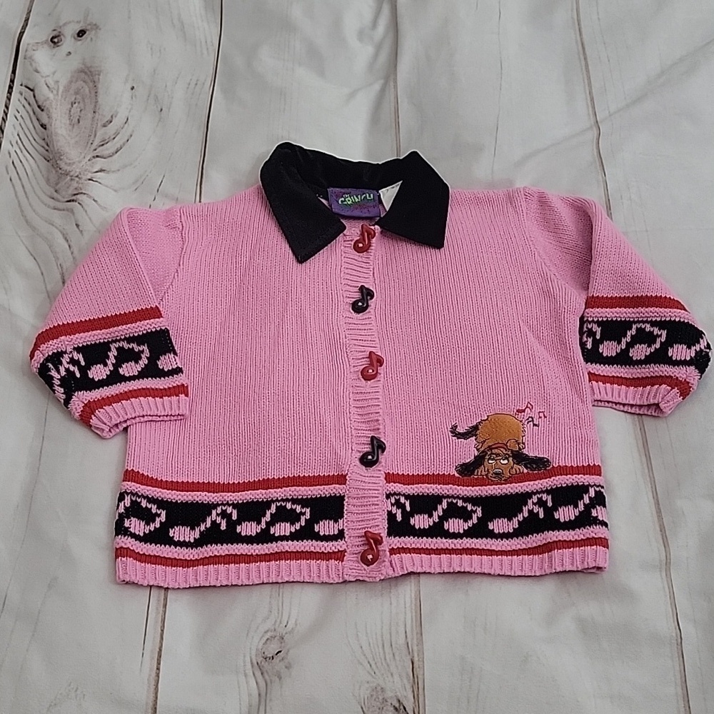 Dr. Seuss Kids How the Grinch Stold Christmas Button Down Cartigan Featuing Max